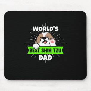 Father's Day   Worlds Best Shih Tzu Dog Dad Mouse Mat