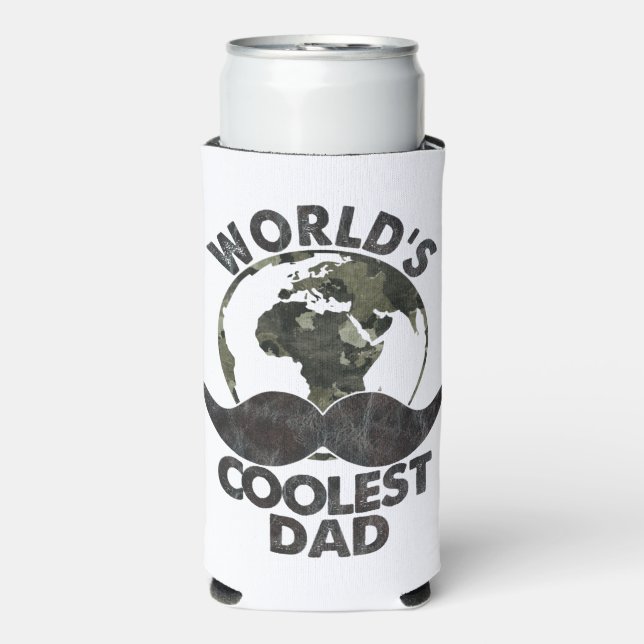 Father's Day World's Coolest Dad Seltzer Can Cooler (Seltzer Front)