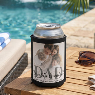 Father's Day World's Greatest Dad with Photo Can Cooler