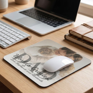Father's Day World's Greatest Dad with Photo Mouse Mat