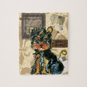 FATHER'S DAY YORKIE JIGSAW PUZZLE