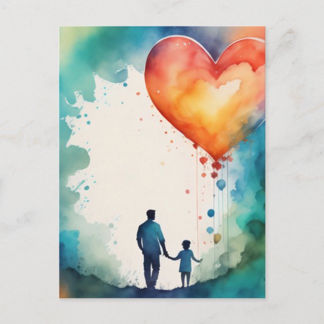 Father's love  postcard (Front)