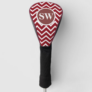 Fathers monogram dads chevron   Personalise Golf Head Cover