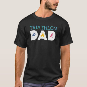 Fathers Triathlon Cool Dad Running 1 T-Shirt