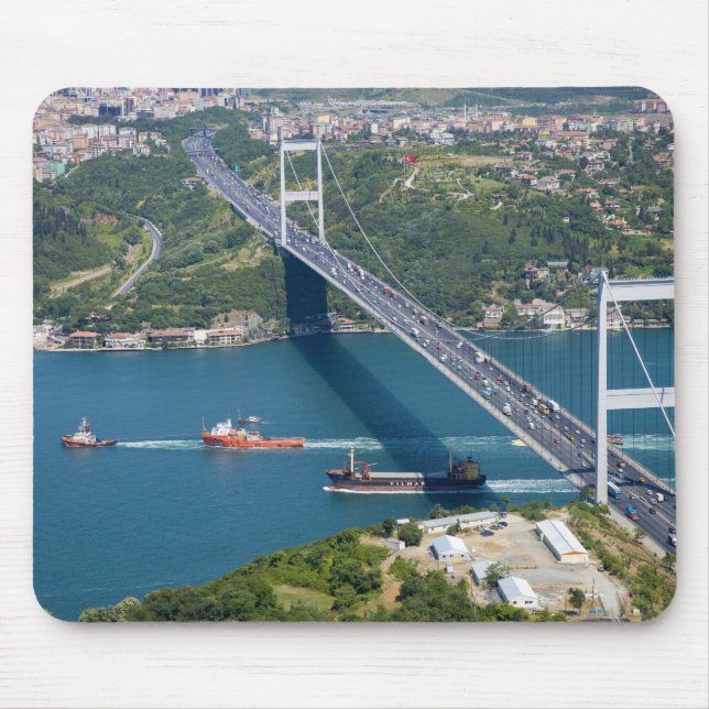 Fatih Sultan Mehmet Bridge over the Bosphorus, Mouse Mat (Front)
