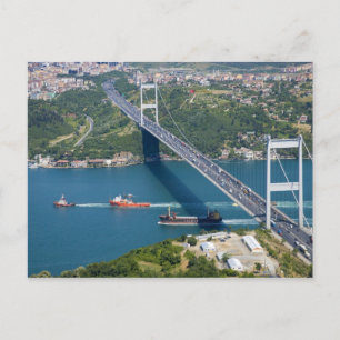 Fatih Sultan Mehmet Bridge over the Bosphorus, Postcard