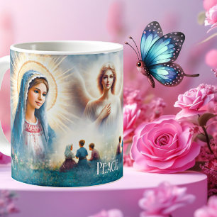 Fátima Angel Apparition Christian Religious Mug
