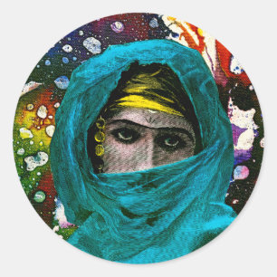 Fatima by Michael Moffa Classic Round Sticker