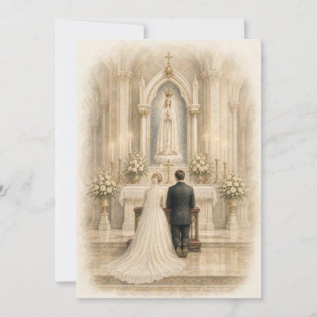 Fatima Wedding Altar Marian Devotion (Front)