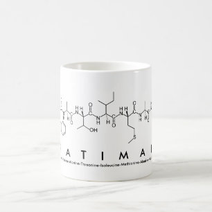 Fatimah peptide name mug