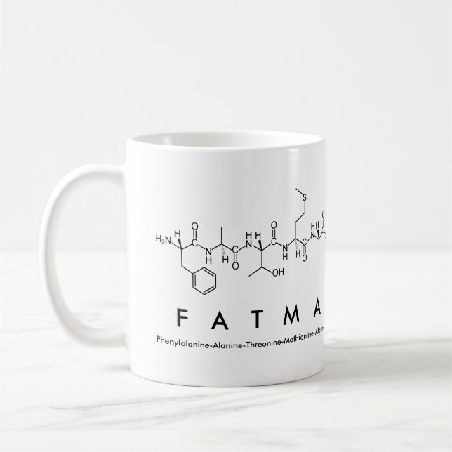 Fatma peptide name mug (Left)