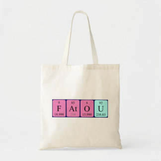 Fatou periodic table name tote bag