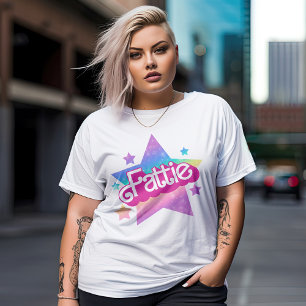 Fattie Plus Size BBW Fat Girl Retro 90's Style T-Shirt