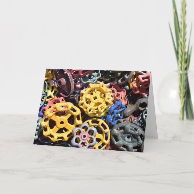 "Faucet Handles" Note Card (Front)