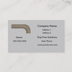 Faucet Plumbing business cards