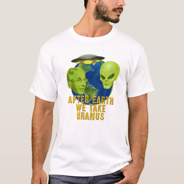 Fauci Alien UFO Outer Space Funny Conservative Ant T-Shirt (Front)