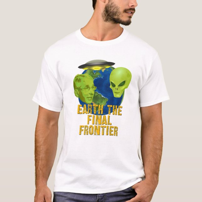 Fauci Alien UFO Outer Space Funny Conservative Ant T-Shirt (Front)