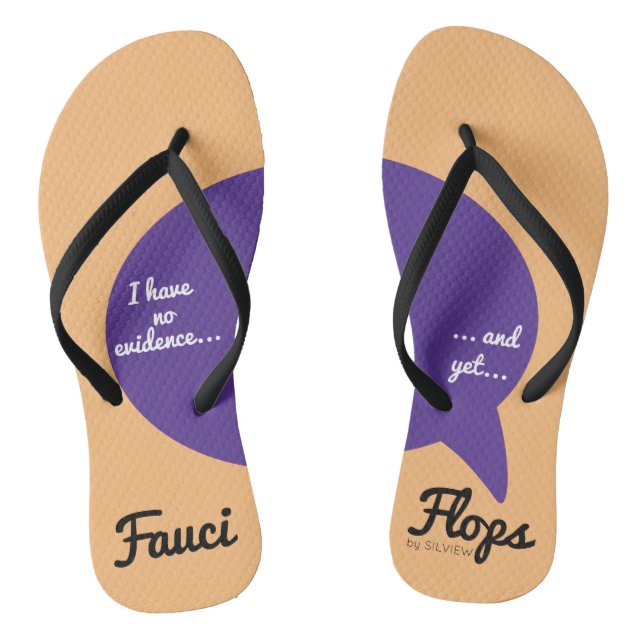 Fauci Flip Flops (Footbed)