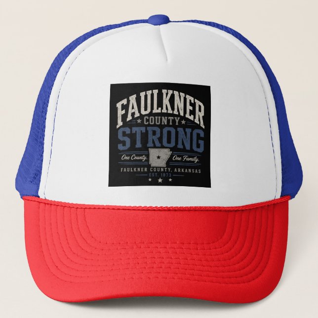 Faulkner County Strong Trucker Hat (Front)