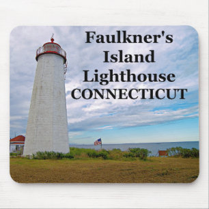 Faulkner's Island Lighthouse, Connecticut Mousepad