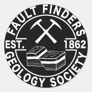 Fault Finders Geology Society Est. 1862 Classic Round Sticker