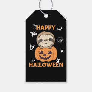 Fault In Pumpkin Sweet Sloths To Halloween Gift Ta Tags