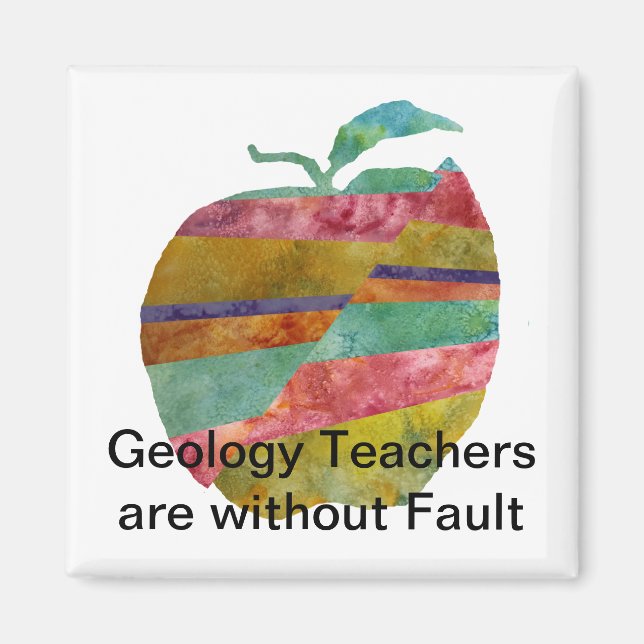Fault line Apple Magnet (Front)