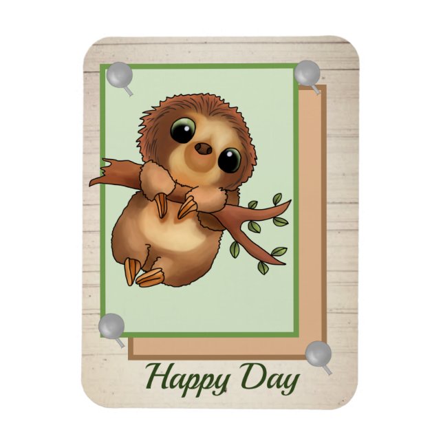 Faultier Magnet (Vertical)