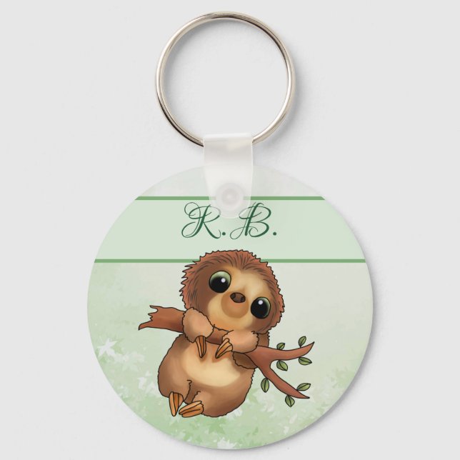 Faultier personalisiert key ring (Front)