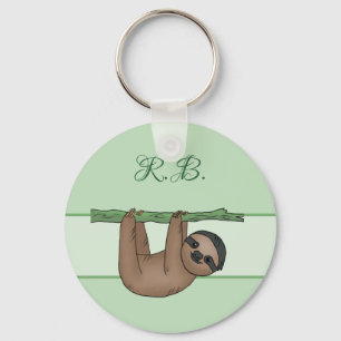 Faultier personalisiert key ring