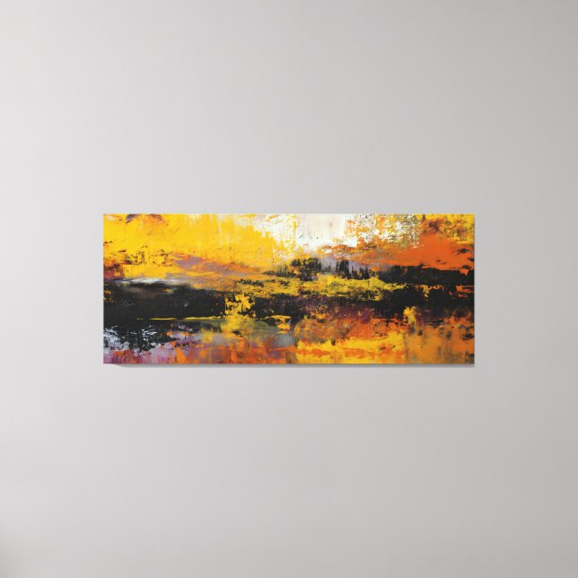 Faultline of Fire and Night Canvas Print (Front)