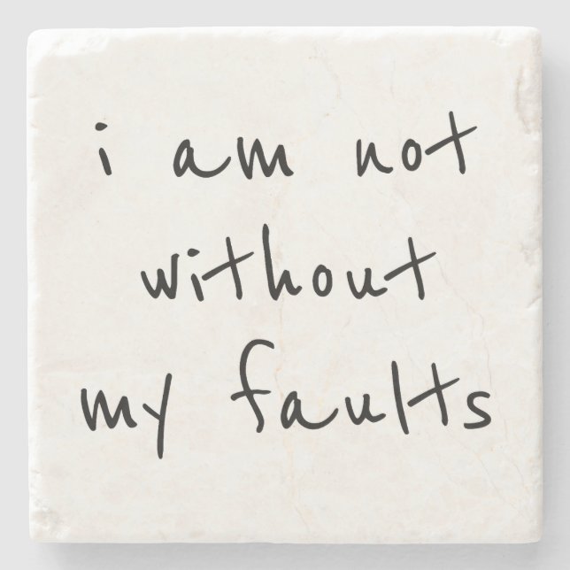 Faults Stone Coaster (Front)