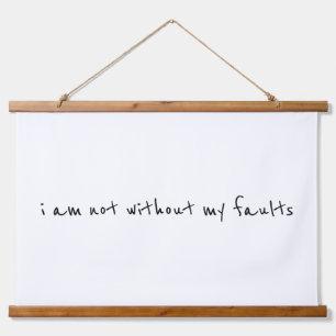 Faults Wood Topped Wall Tapestry