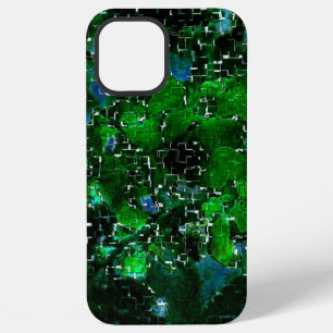 Faulty mosaic of water plant lagoon night photo iPhone 12 pro max case