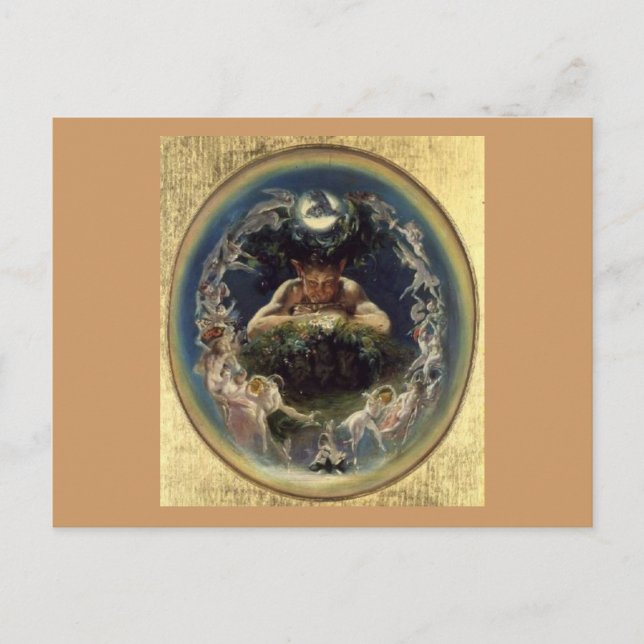 Faun and the Fairies Postcard (Front)