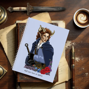 Faun Horned Fae Fantasy Notebook