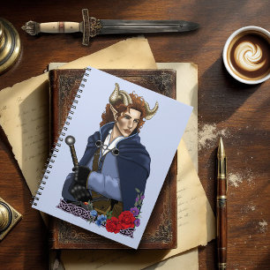 Faun Horned Fae Fantasy Notebook