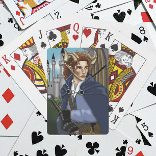Faun Horned Fae Fantasy Playing Cards