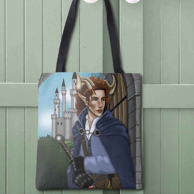 Faun Horned Fae Fantasy  Tote Bag (Creator Uploaded)