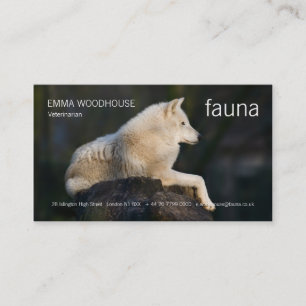 Fauna - Arctic Wolf Business Card