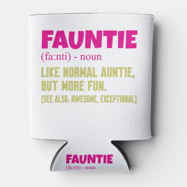 Fauntie auntie can cooler (Front)