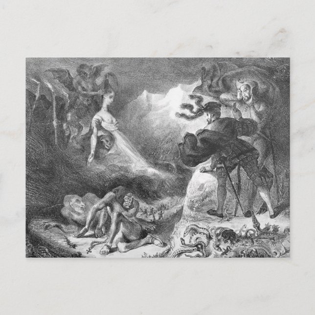 Faust and Mephistopheles at the Witches' Postcard (Front)