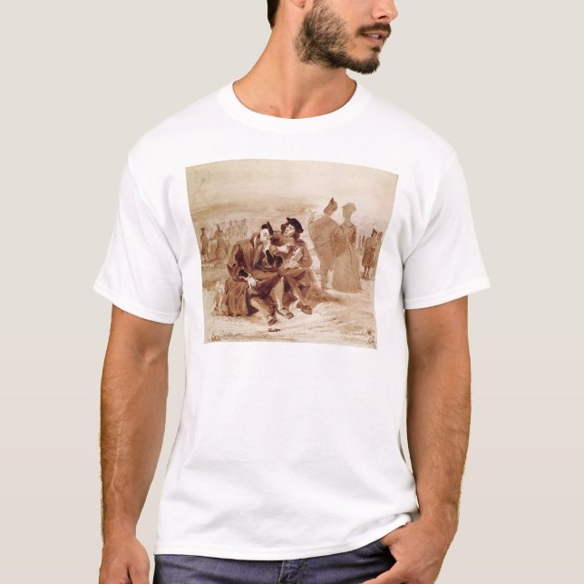 Faust and Wagner in conversation in T-Shirt (Front)