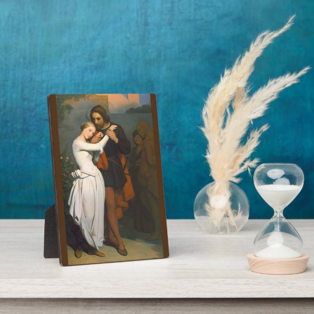 Faust & Marguerite In The Garden by A. Scheffer Plaque (Side)