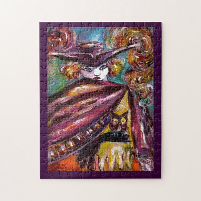 FAUST / Mysterious Mask with Tricorn and Owl Jigsaw Puzzle (Vertical)