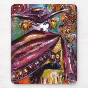 FAUST / Mysterious Mask With Tricorn and Owl Mouse Mat