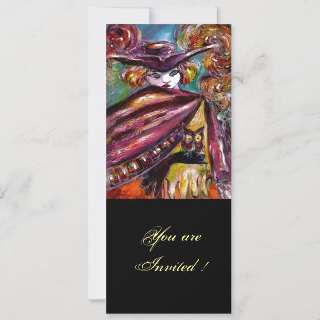 FAUST/ Mysterious Mask with Tricorn Costume Party Invitation (Front)