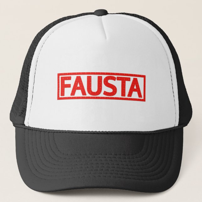 Fausta Stamp Trucker Hat (Front)