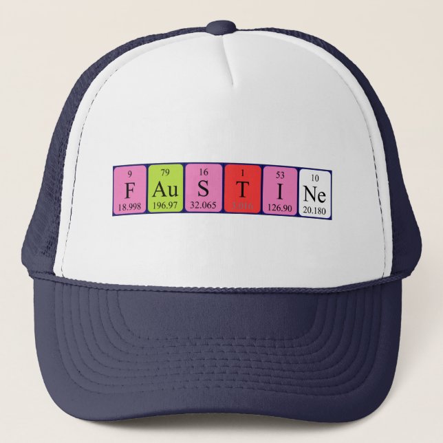 Faustine periodic table name hat (Front)