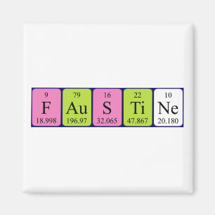 Faustine periodic table name magnet